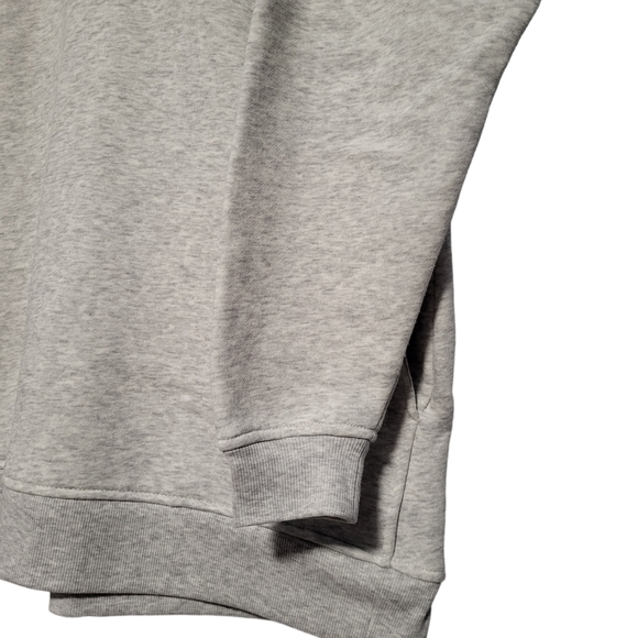 Old Navy Mens Light Gray 1/4 Zip Fleece Lined High Neck Pullover Sweater Size M - Picture 5 of 10